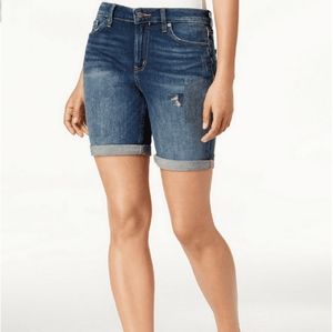 👖 Silver Jeans Co. Medium Wash Thick Stitch Suki Short Denim Shorts w28